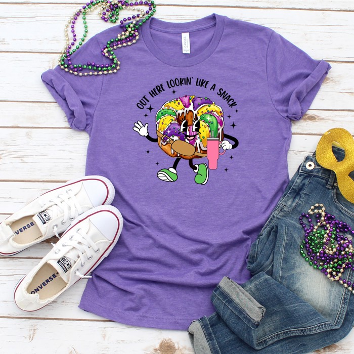 King Cake Lookin' Like a Snack Tees | Adult Small to 2XL