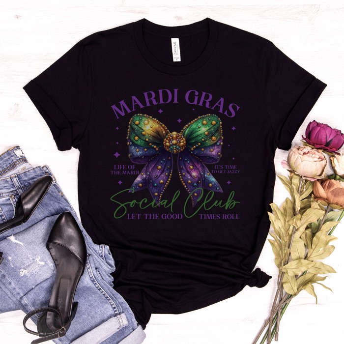 Mardi Gras Social Club Tee | Small to 2XL