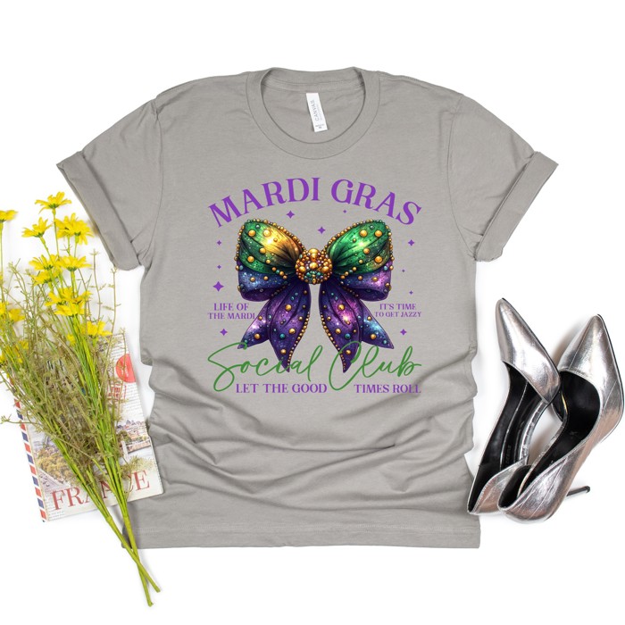 Mardi Gras Social Club Tee | Small to 2XL