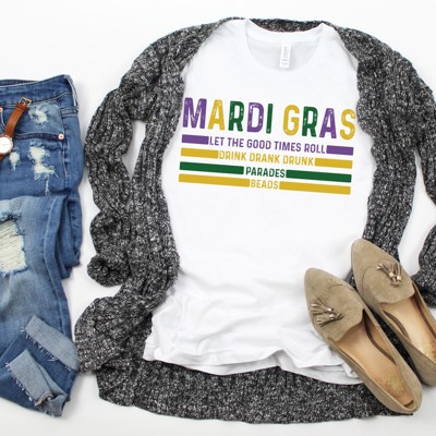 Mardi Gras Tee | Adult Small to 2XL