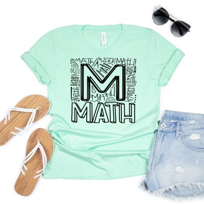 Math Shirt, Large, Mint, Sample Sale