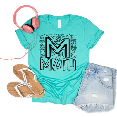 Math Shirt, Large, Teal, Sample Sale