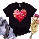  Paint Smear Heart Tees | Adult Small to 2XL