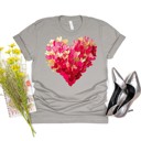  Paint Smear Heart Tees | Adult Small to 2XL