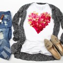  Paint Smear Heart Tees | Adult Small to 2XL