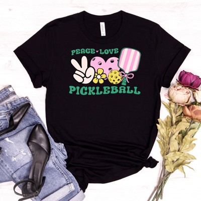 Peace Love Pickleball Tee | Adult Small-2XL