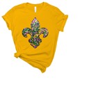  Faux Sequin Fleur de Lis Tee | Adult Small to 2XL