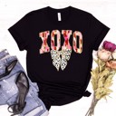  Valentines XOXO with Bow Tee |Adult Small to 2XL