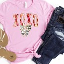  Valentines XOXO with Bow Tee |Adult Small to 2XL