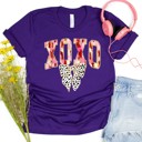  Valentines XOXO with Bow Tee |Adult Small to 2XL