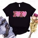  Valentines XOXO with Hearts Tee | Adult Small to 2XL