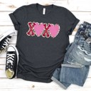  Valentines XOXO with Hearts Tee | Adult Small to 2XL