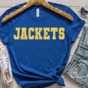 Large Faux Chenille Patch Mascot Tees | Small to 2XL