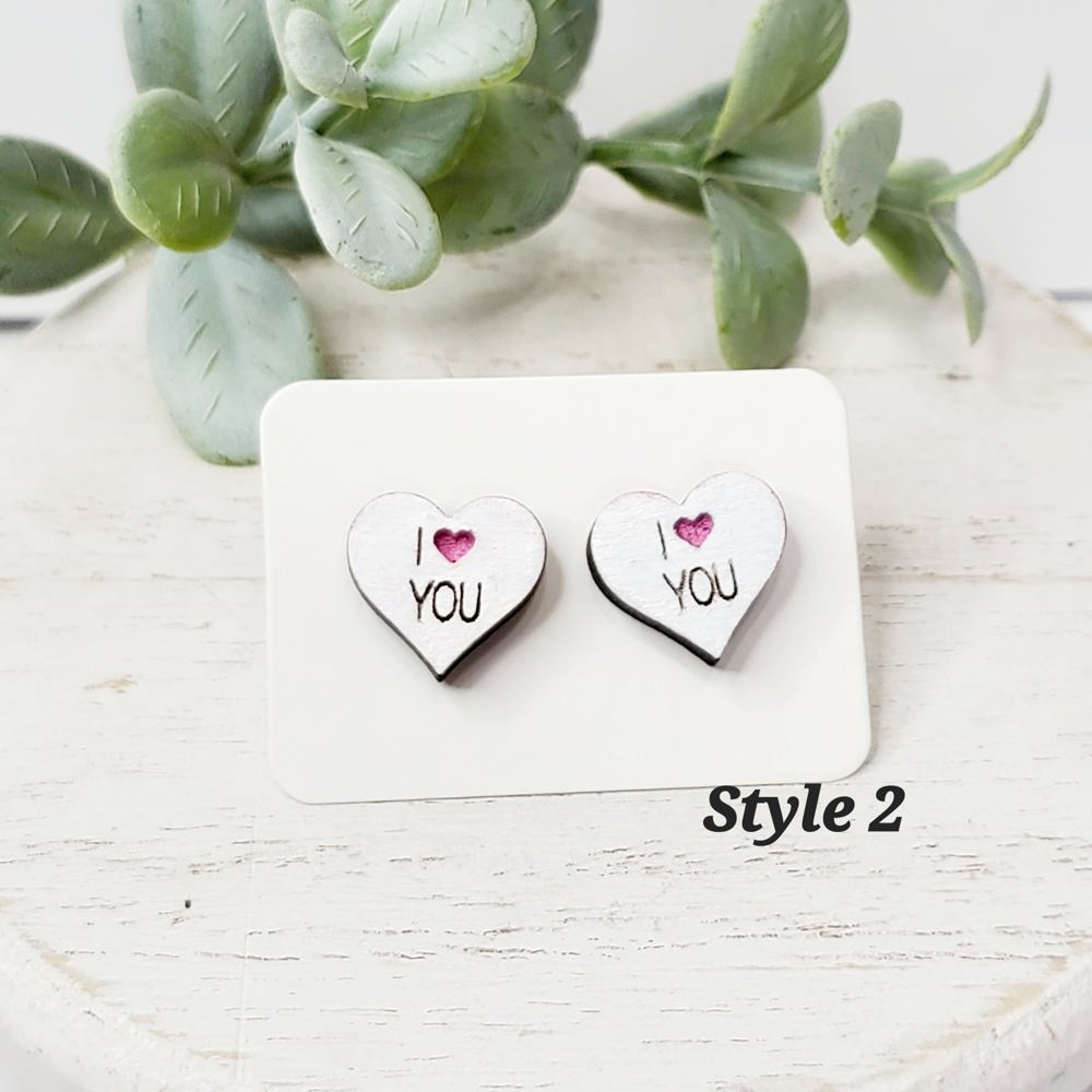 Love Wood Studs | Style 2