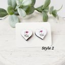  Love Wood Studs | Style 2