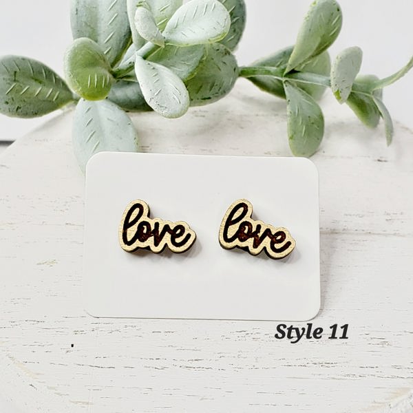 Love Wood Studs | Style 11