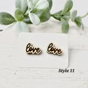  Love Wood Studs | Style 11