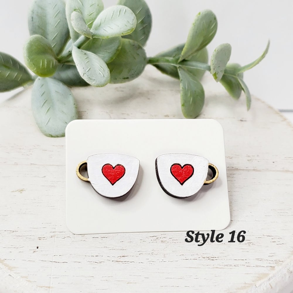 Love Wood Studs | Style 16