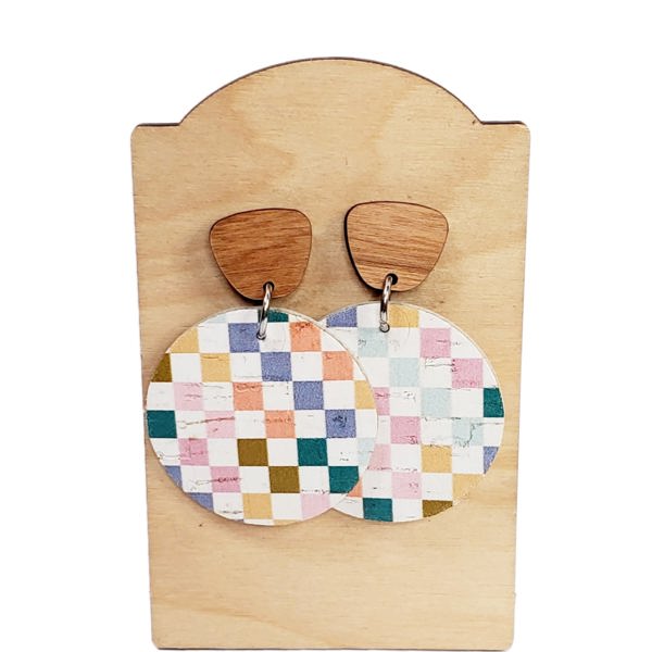 Checker Multi Drop Earrings