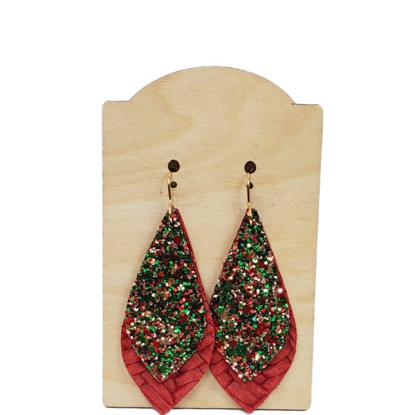 Christmas Glitter Earrings