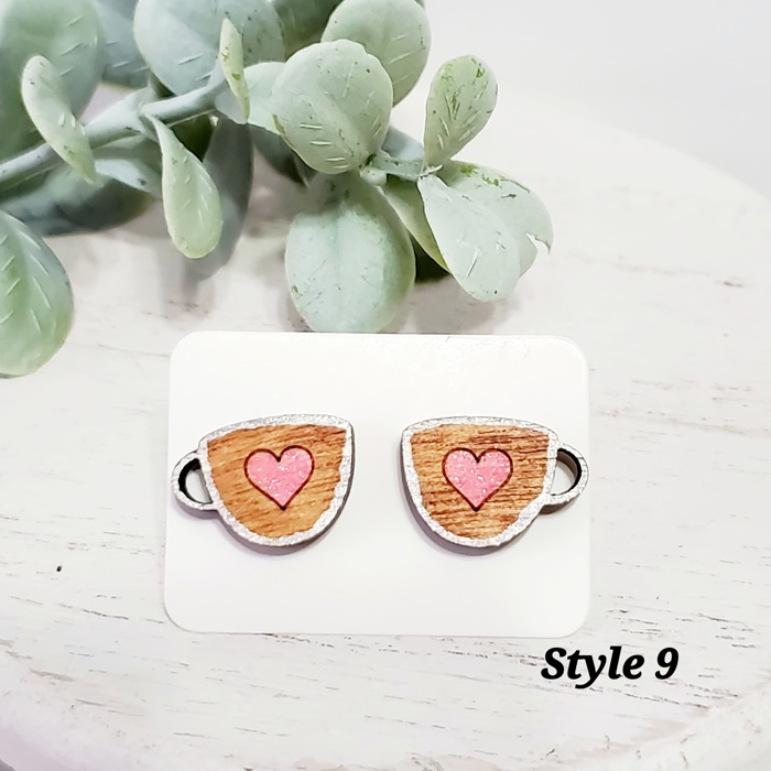 Love Wood Studs | 20 Styles