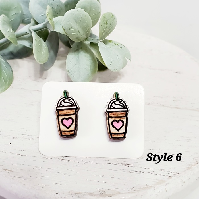 Love Wood Studs | 20 Styles