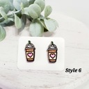 Style 6 Love Wood Studs | 20 Styles