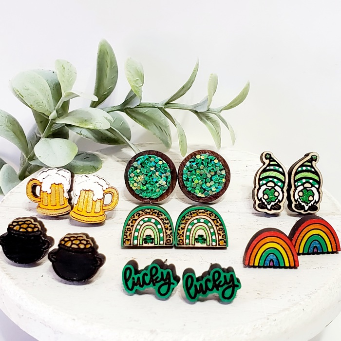 Hand Painted Lucky Studs | 15 Styles
