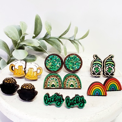 Hand Painted Lucky Studs | 15 Styles