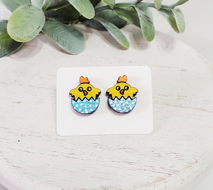 Hand Painted Easter Studs | 22 Styles