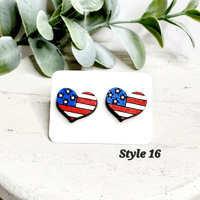 Love Wood Studs | 20 Styles