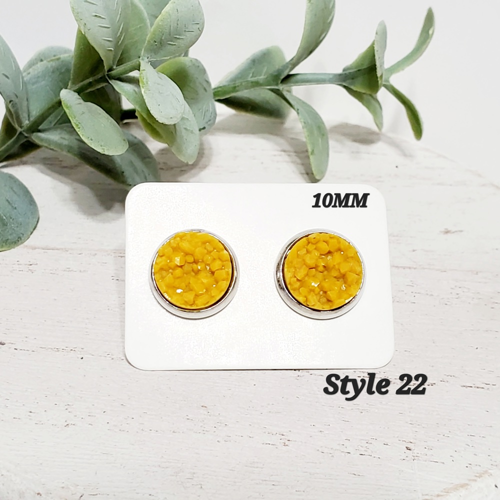 10MM Druzy Studs | 3-Pack