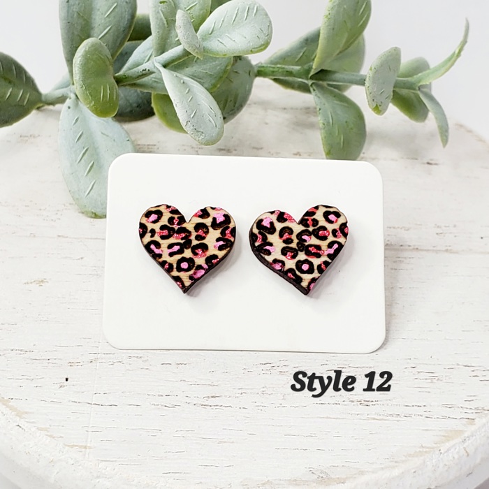 Love Wood Studs | 20 Styles