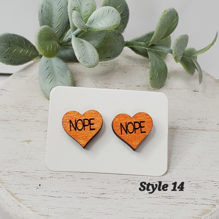 Love Wood Studs | 20 Styles