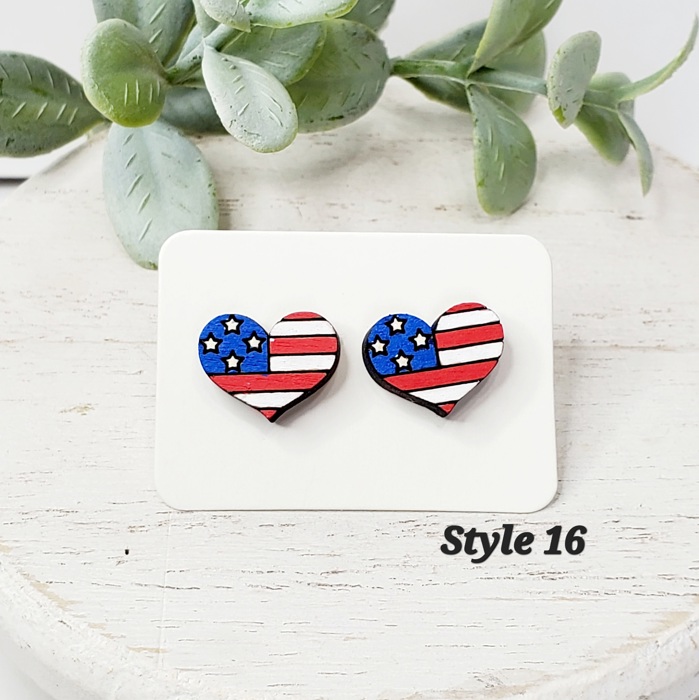 Love Wood Studs | 20 Styles