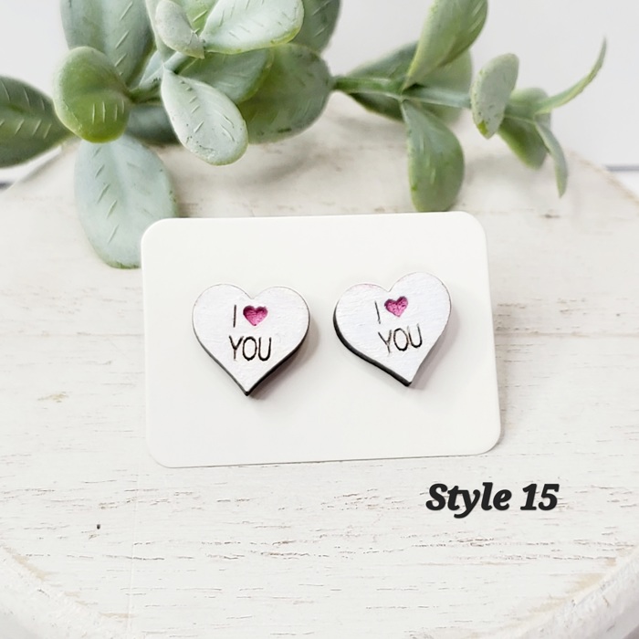 Love Wood Studs | 20 Styles