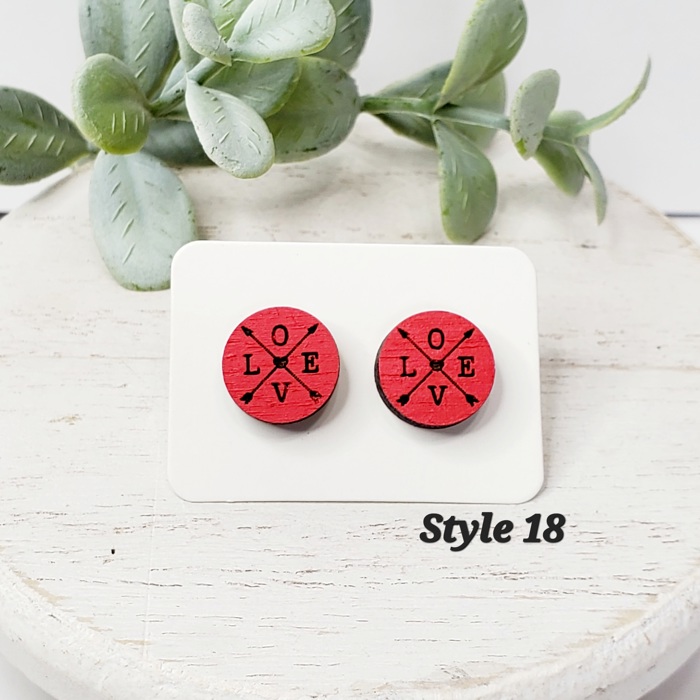 Love Wood Studs | 20 Styles