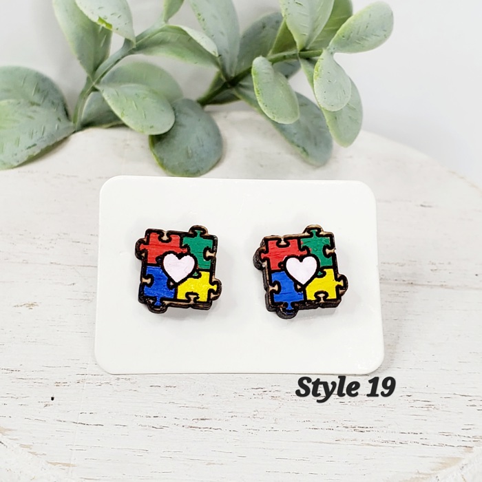 Love Wood Studs | 20 Styles