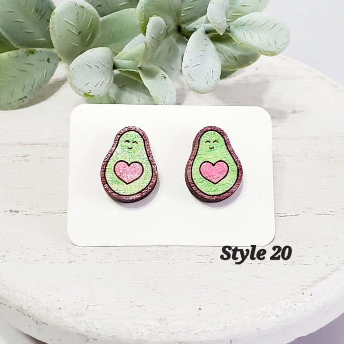 Love Wood Studs | 20 Styles