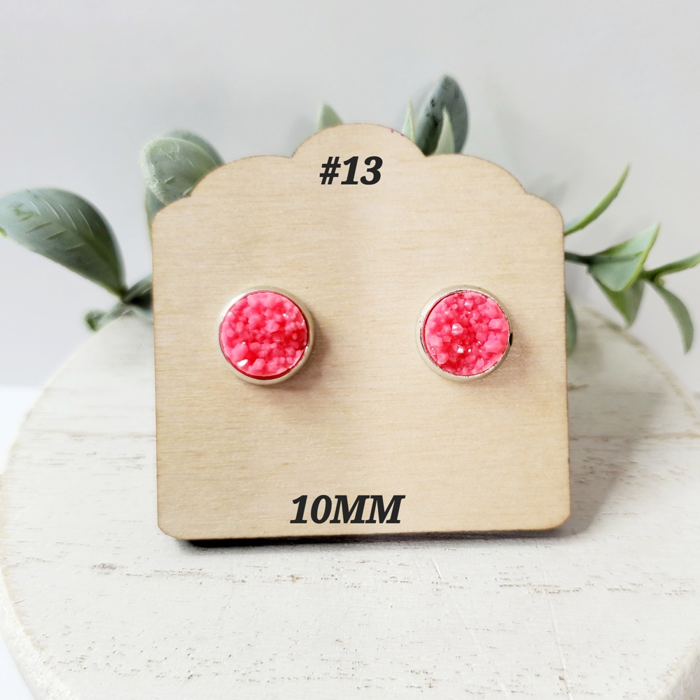 10MM Druzy Studs | 3-Pack 