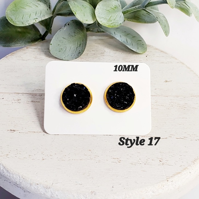 10MM Druzy Studs | 3-Pack