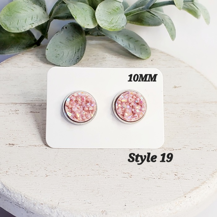 10MM Druzy Studs | 3-Pack