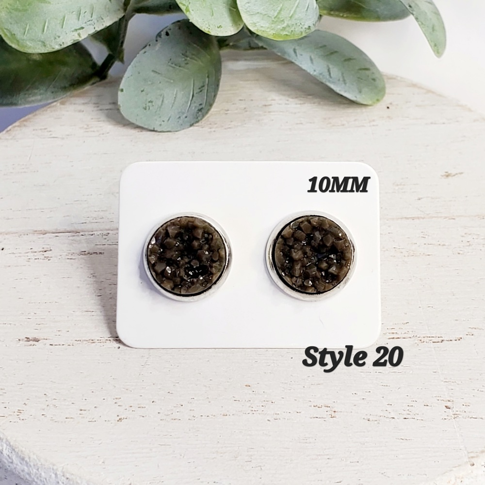 10MM Druzy Studs | 3-Pack