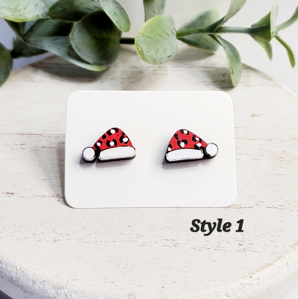 Christmas Wood Studs Collection | 22 Styles