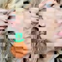  Hand Painted Shamrock Gnome Macrame Earrings 