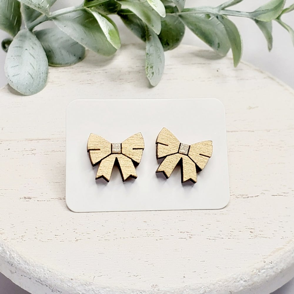 Hand Painted Bow Studs