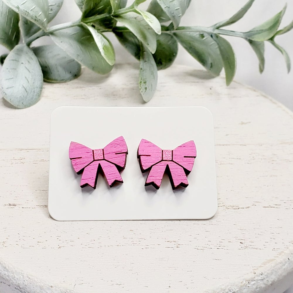 Hand Painted Bow Studs