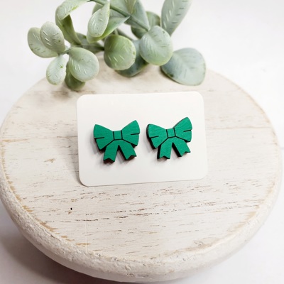 Green Bow Wood Studs