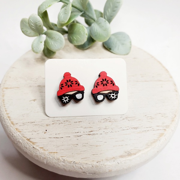 Christmas Wood Studs 