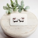  Hand Painted Sheep Studs